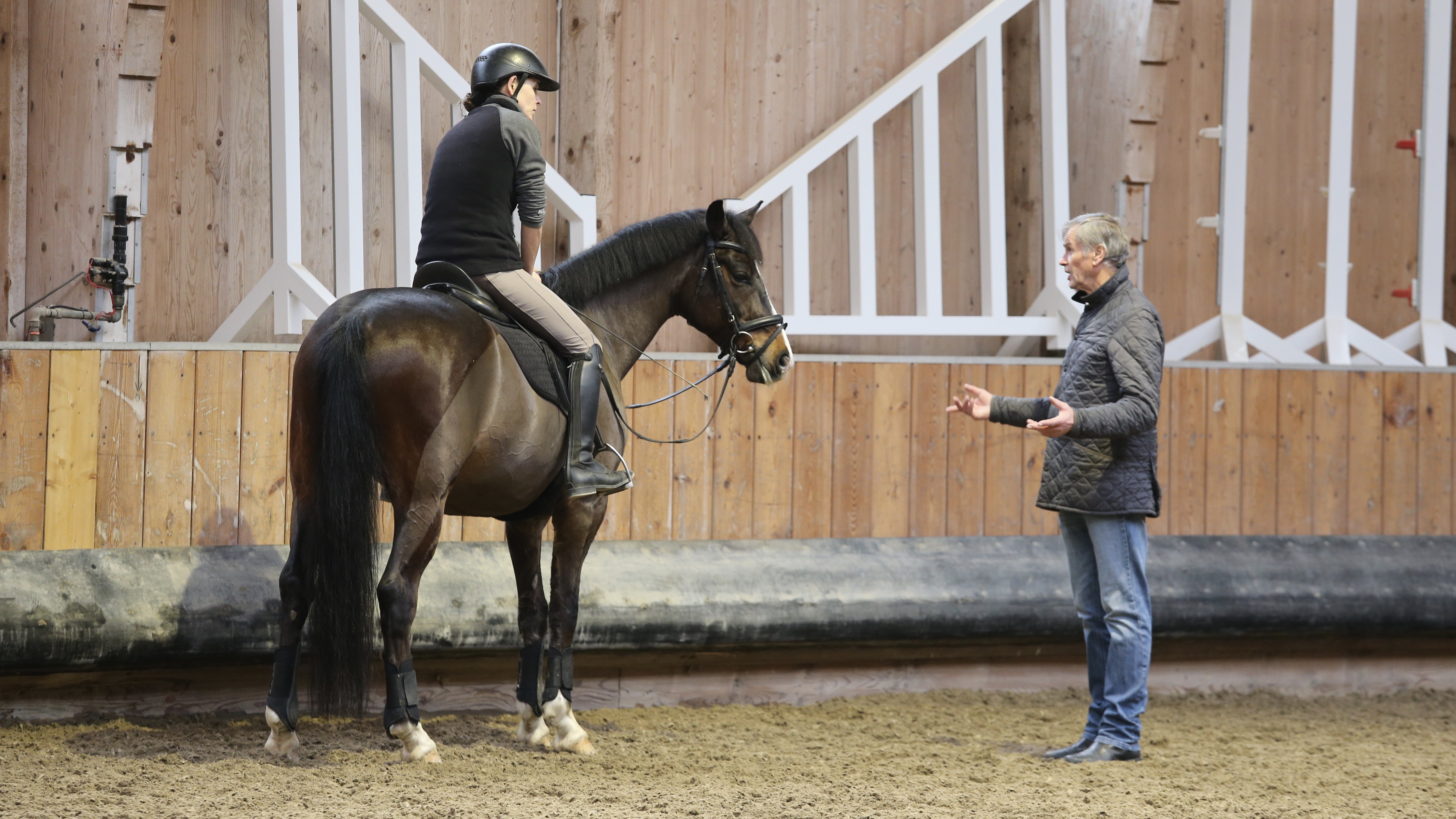 Ekkehard Rönnefarth trainiert Sandra Trapp